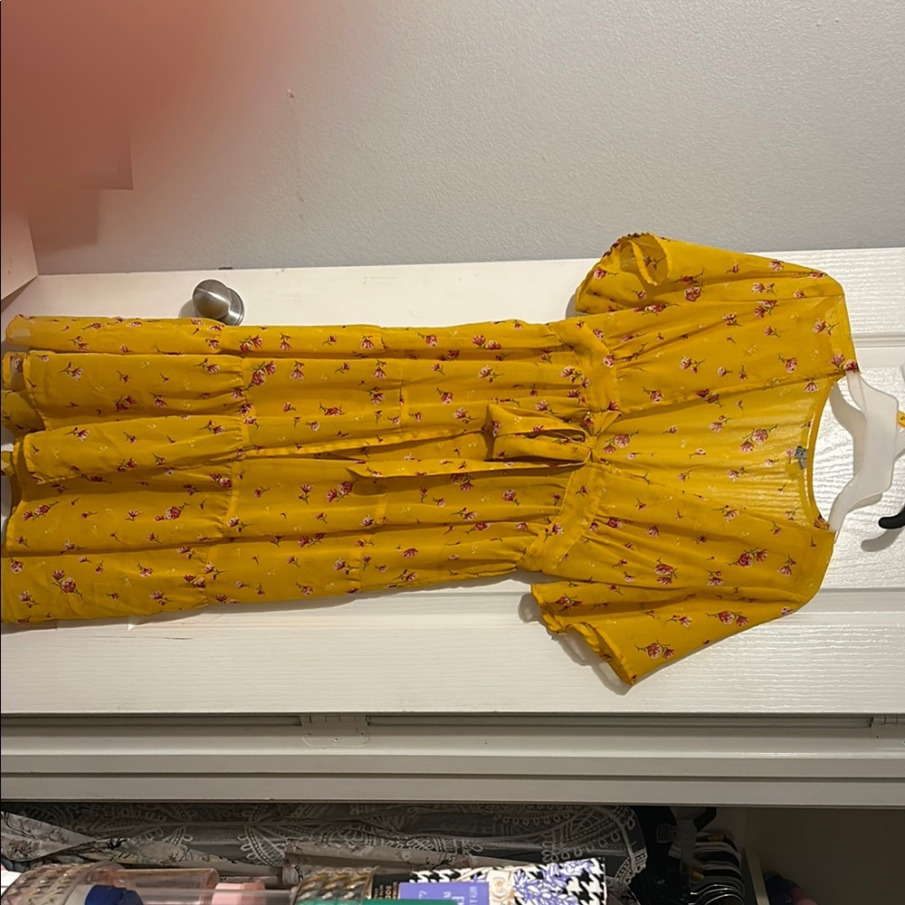 Yellow Floral Dress